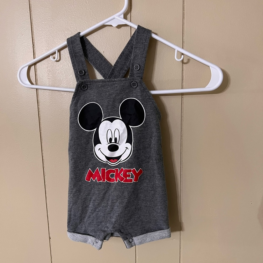 Disney baby one piece overall shorts